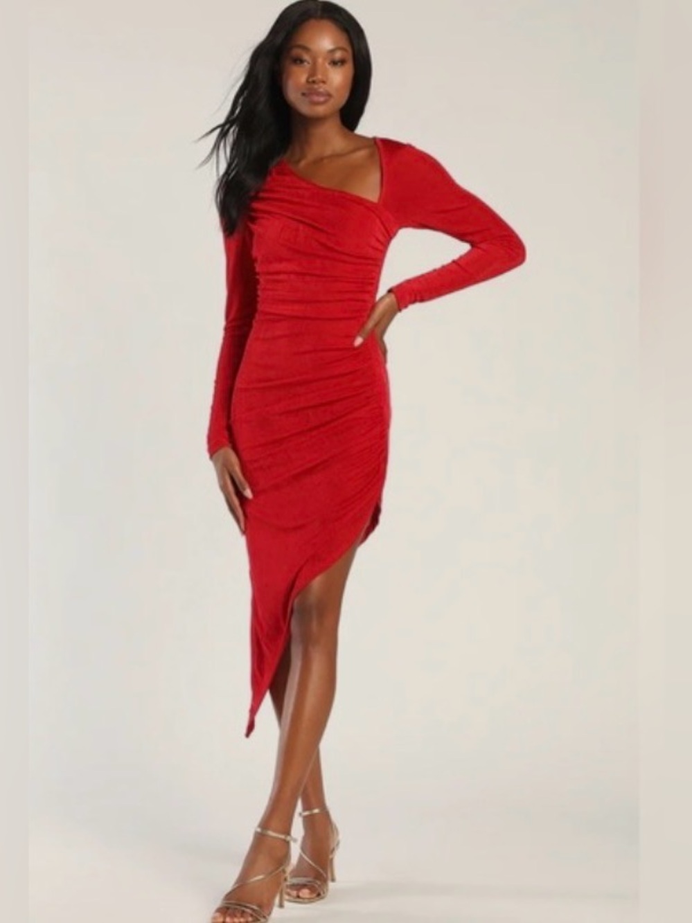 ❣️NWT Lulus Authentic Vibe Asymetrical Dress